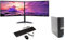 COMPUCLEAR Complete set Dual 22 inch Monitors & OptiPlex Core i5 8th Gen - 16GB RAM - 512GB SSD - WiFi - Windows 11 64-Bit Desktop PC Computer Keyboard and Mouse Speakers (Renewed)