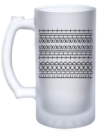 Hidden Message – “F*ck This Shit” Optical Illusion Design, 16oz Frosted, Tankard, Stein, Pint Beer Glass/Mug.