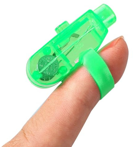 LED-Fingerlichter, Mini klar leuchtende Fingerlichter, Halloween-Ringe, Dunkeln leuchtendes Partyzubehör, leuchtendes Spielzeug für Kinder, Mitbringsel, Geburtstagsgeschenk