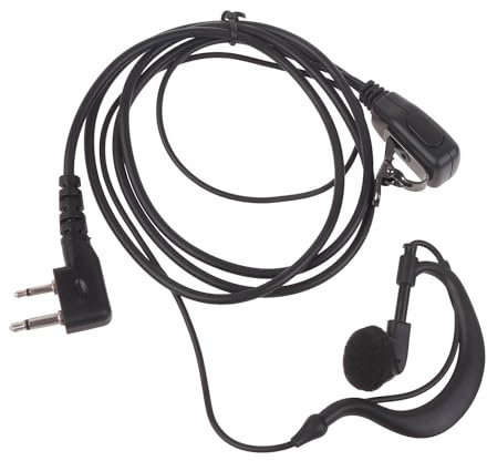YIZITU Casque à 2 broches avec transmission microphone et design ergonomique pour écouteurs radio bidirectionnels ICV8 V80 V80E V82 V85 F4026