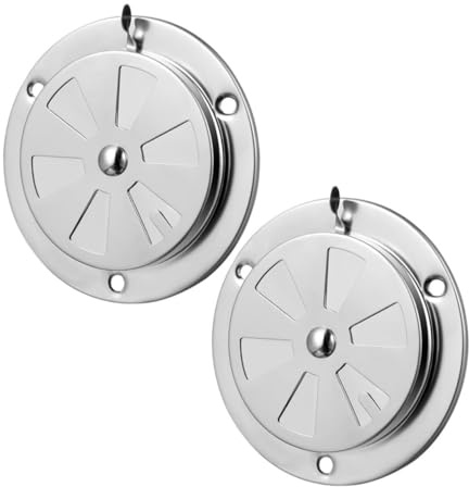 SHINEOFI 2 Pcs Stainless Steel Air Vent Cover Stylish Design for Enhanced Airflow Control Easy Installation for Oven Ventilation Modern Vent Covers for Kitchen Bathroom