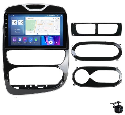 RICUSHN Android 14 Doppel Din Auto Stereo Radio für R-ENAULT CLIO 4 BH98 KH98 2012-2018 9 GPS Navigation Multimedia Video Player mit DSP FM BT WiFi SWC 4G 5G Carplay Plug and Play,M100s