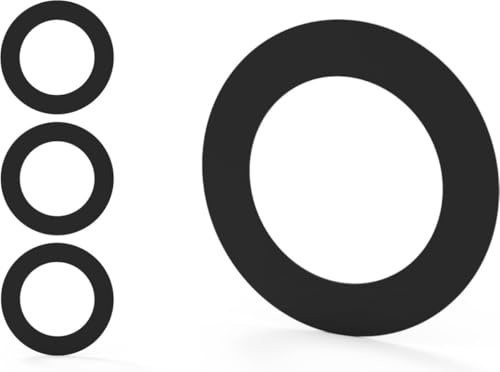 Kos Design Goof Ring/Abdeckring für Einbaustrahler – 3er-Set - Füllring aus ABS Kunststoff – für Deckenausschnitte 100x62 mm – in Schwarz– saubere Montage (Schwarz, 100 x 62)