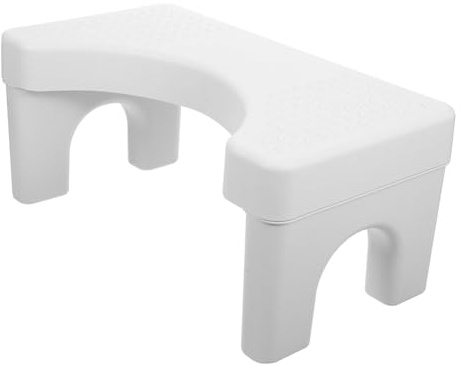 MOLUCKFU Toilettenhocker für mit Rutschfester Oberfläche aus Pp und Haushalts Ergonomischem Fußstützendesign Starke Tragfähigkeit für Täglichen Gebrauch im Badezimmer Erwachsene