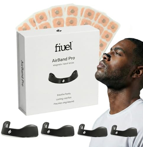 Tiras Nasales Magnéticas – Dilatador Nasal Reutilizable para Dormir, Deporte y Respirar Mejor | AirBand Pro | Adhesivo Médico Henkel | Kit 30 Días