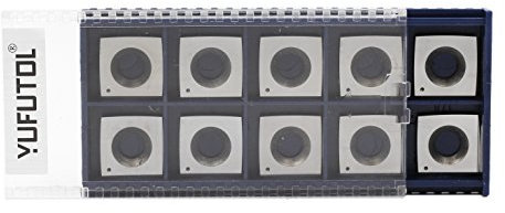 4 Radius Face R-100mm Wood Turning Carbide Replacement Cutter Insert(15mm length X15mm width X2.5mm thickness) -corner radius,Pack of 10,Fits wood Turning lathe Tools