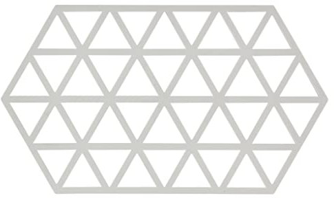 Zone Denmark, Triangles Topfuntersetzer/Untersetzer für Auflauf-/Ofenformen, Silikon, 24 x 14 cm, grau (warm Grey)