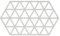 Zone Denmark, Triangles Topfuntersetzer/Untersetzer für Auflauf-/Ofenformen, Silikon, 24 x 14 cm, grau (warm Grey)