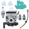 Haishine Carburador Kit para Motor Desbrozadora para Honda GX25 GX35 GX 25 35 HHT35 HHT35S FG110 con Junta de Manguera Kit de Bujías para Accesorios de Repuesto de Filtro de Combustible