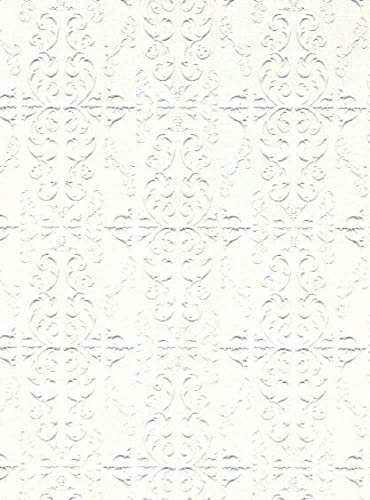 Melody Jane Dolls House Embossed Ceiling Paper Miniature Print Wallpaper 1:12 Scale