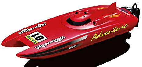 Amewi Rennkatamaran Adventure RC Motorboot RTR 450 mm, Rot