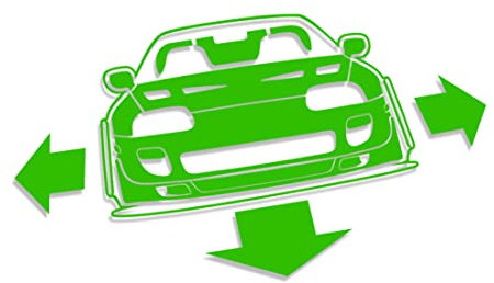 Decus Supra MK4 TIEF BREIT XXL 2465 (grün) // Sticker OEM JDM Style Aufkleber