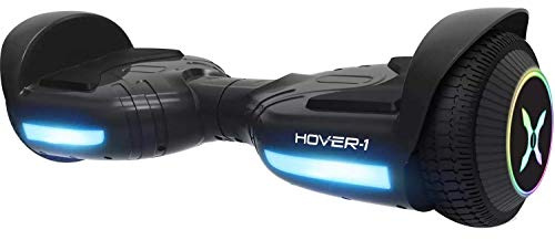 Hover-1 | Rival Black Electric Self Balancing Scooter Hoverboard with LED Headlights 6.5 Wheels Hoverboard for Kids