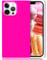 Omorro for iPhone 11 Pro Max Rectangle Edge Case Cute Neon Color Soft Slim TPU Rubber Gel Bumper Chic Rectangle Shockproof Protective Clear Case Rose
