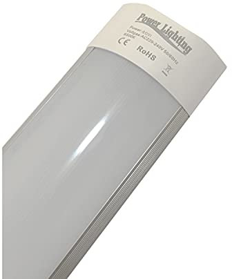Desconocido Lampara de Techo, Pantalla LED, Luminaria LED, Superficie, 40W 120 cm 6500K Luz Blanco Frío, para el salón, comedor, encimeras, cocina, baños, armarios, trasteros Blanco
