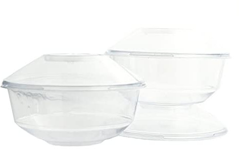 DUE ESSE S.N.C. DI SABATINI ALDO & C. PZ 50 MONOPORZIONE CC 200 PER MOUSSE SEMIFREDDI + COPERCHIO COPPETTA TRASPARENTE PER DOLCI GELATI YOGURT E DESSERT