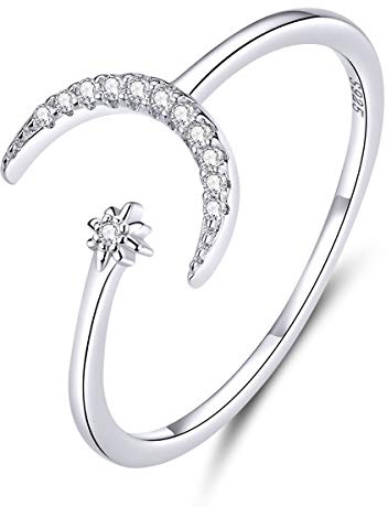 GemKing SCR569 Moon Guardian luna S925 Sterling Silver Ring
