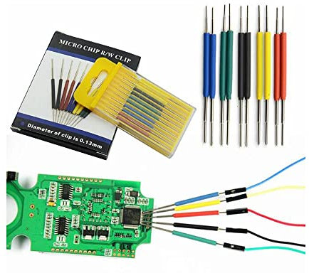 Dykbkiss Universal-Chip-Micro-IC-Klemme, SOP, SOIC, TSOP, MSOP, SSOP, SMD, IC, Test-Clip, Stecknuss, Adapter, Programmierer für Logikanalysator, 10 Stück