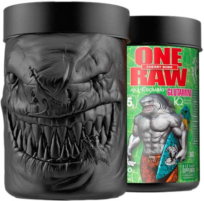 ZOOMAD LABS - One Raw Glutamina, Calidad Kyowa, Suplemento Alimenticio en Polvo, Recuperación Muscular, Mejora el Metabolismo, Regula el PH y Aumenta la Masa Muscular - 400 gr, Sabor Neutro