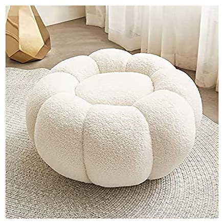 OLOTU Schemel Bequemer und hautfreundlicher Ottomans Creative Pumpkin Resting Foot Hocker Moderner dekorativer bequemer Pouf Couchhocker Ottomane