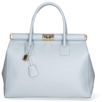 Gave Lux Damen Handtasche Echtleder Dollaro Doppelfach Abnehmbarer Schultergurt Made in Italy