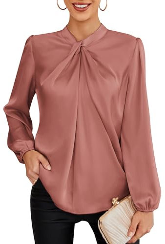 GRACE KARIN - Top da donna, casual, da ufficio, a maniche lunghe, per feste, XXL