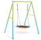 Intex 44112 Balançoire de Jardin pour Enfants avec balançoire en nid octogonal, Acier, Gris, 201 x 235 x 200 cm