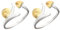 Abaodam 2 Stück Pilz-schmuck Modisch Für Frauen Damen Hochzeit Teenager-mädchen Opal-schmuck Modisches Accessoire