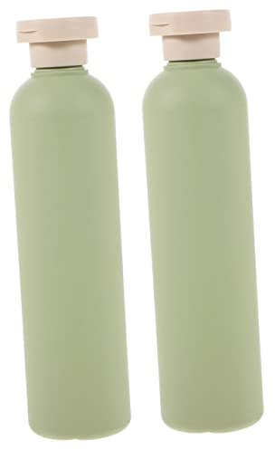 FELTECHELECTR 2 Stück Reiseflaschen Kunststoff Klappdeckel Auslaufsicher Reisebehälter 260 Ml Shampoo Lotion Duschgel Reise Toilettenset