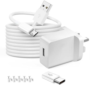 VOLTKARE 10FT Power Extension Cable with UL Listed 5V2A Wall Adapter Compatible with WyzeCam, Wyze Cam Pan, Yi Camera,NestCam Indoor,Blink,Lorex for Home Security Camera