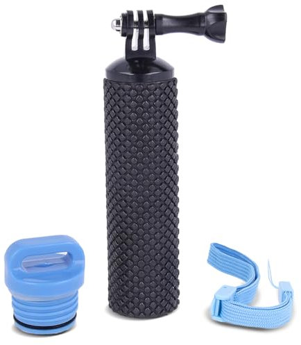 Palo Selfie Flotante Bobber para GOPRO, Boya Universal para Cámaras Deportivas, Color Azul - Negro