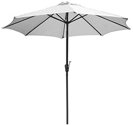 NSTVVEE Sonnenschirme für den Garten, grau, für Terrasse und Garten, mit Neige- und Kurbelfunktion, ideal für den Außenbereich, Strand, kommerzielle Veranstaltungen, Märkte, Swimmingpools,
