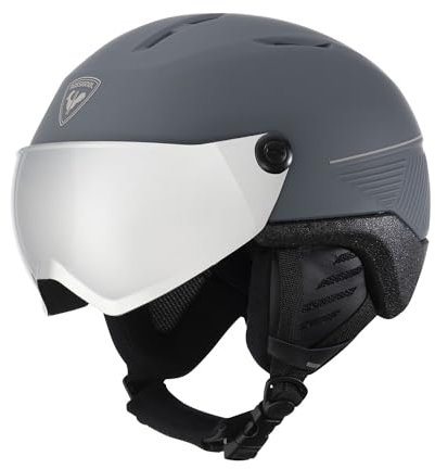 Rossignol - Skihelm / Snow Fit Visor Impacts Photoch Grey Herren – Größe M/L – Grau