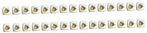 Abaodam Bienen Brettspiel 30 Holzwürfel Spielzeug Spielwürfel Hölzern