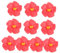 Warmhm 10 Stücke Hawaiian Luau Party Dekorationen Künstliche Hibiskus Blumen Dekorative Set Für Hochzeit Event