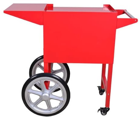 GastroHero Popcornwagen I Wagen für Popcornmaschine groß I Popcorn Maker Zubehör I Mit robusten Rädern für einfachen Transport I Geeignet für GastroHero Popcornmaschinen