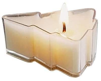 lanliflying Candele da tè profumate, candele decorative natalizie a forma di albero, candele per aromaterapia, per soggiorno e camera da letto