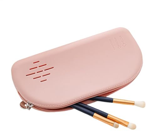Silicone Makeup Bag - Silicone Cosmetic Bag | Silicone Toiletry Bag | Silicone Makeup Brush Travel Case | Silicone Makeup Pouch | Travel Makeup Brush Holder | Makeup Pouch | Makeup Brushes Organizer
