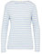 s.Oliver Geringeltes Langarmshirt aus Flammgarn mit U-Boot-Ausschnitt hellblau 44