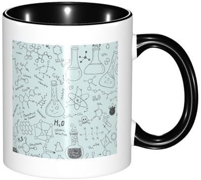 YXDVPALNE Chemie Druck gedruckt, Keramiktasse Teetasse Kaffeetasse Keramiktasse 330 ml