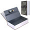 Coffre-fort en forme de livre avec serrure à combinaison - 24 x 15,5 x 5,5 cm - Coffre-fort à combinaison avec espace de rangement secret - Décoratif - Pour cacher des objets de valeur - Noir