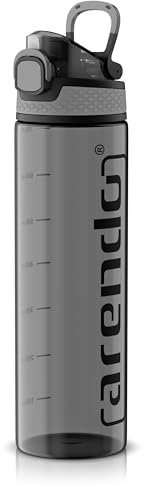 Arendo - Eiweiß Shaker Protein Shaker – 700ml – Trinkflasche mit Deckel OneClick Verschluss – Füllmenge Skala Markierungen – Spülmaschinen geeignet – Proteinshaker für Freizeit Sport Fitness