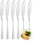 FAMILY Pack 6 Cuchillo de Pescado Acero Inoxidable Diseño Punto, Elegancia y Funcionalidad para Cada Ocasión, Cubiertos de Alta Gama para Hogar y Restaurante, 21x2CM