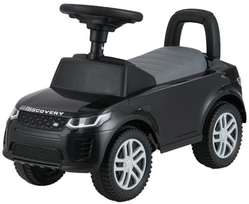 GOPLUS Rutschauto ab 1 Jahr, Rutschfahrzeug mit Hupe, Motorsound, Stauraum unter Sitz & Kippsicherung, Geschenk für Jungen und Mädchen im Alter von 1-3 Jahren (Schwarz)