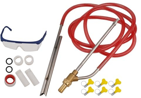 Kit di sabbiatura per idropulitrice da 9,8 m, 4 ugelli, 5000 psi, set di sabbiatrici ad alta pressione con bacchette per la rimozione della vernice della ruggine