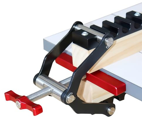 Ensemble de pinces de serrage à 4 voies pour panneau en bois avec libération de pression à 4 voies réglable pour bois épais de 13 cm, anti-déformation pour coller des panneaux, étagères, tables