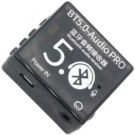 QUXVUIS Hohes SNR VHM 314 Bluetooth Board für Autolautsprecher Modifikation, drahtloses Stereo Musikmodul 3,7–5 V, Schwarz 5.0 PRO