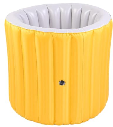 Hidyliu Baignoire Pliable pour Adulte, Baignoire Portable Gonflable avec Pompe à Air et Sortie de Vidange, pour Petite Salle de Bain, Spa, Bain de Glace, Utilisation en Extérieur,