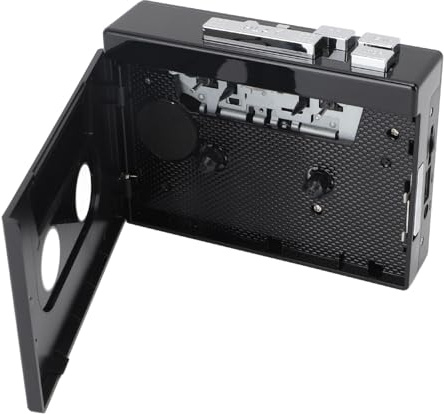 AMONIDA Lettore di Cassette Vintage, Convertitore MP3 USB, Radio FM con Inversione Automatica, Registratore di Cassette Portatile con Conversione Digitale, Ideale per gli Amanti della Musica e i (A)