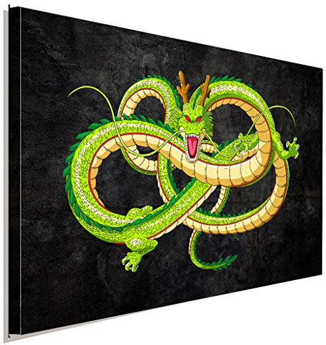 AK ART Shenlong Dragonball Leinwandbild Kunstdruck Wandbild Mehrfahrbig Wanddeko (40 x 30 cm)